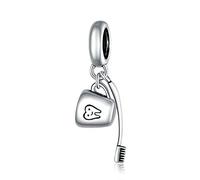 Abalorio de plata de ley 925 con diseño de sonrisa de familia y amor, para pulsera Pandora, Todos