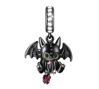 Abalorio de plata de ley 925, diseño de dragón, búho, graduación, gato, pony, caballo, madre e hija, colgante compatible con pulsera Pandora Charm Moments, 20mm x 20mm x 5mm, Metal Plata de ley, No es