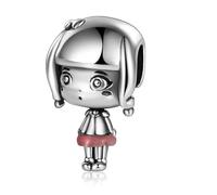 Abalorio de plata de ley 925 para niña, compatible con abalorios Pandora, Trollbeads, Chamilia, Biagi y muchas otras pulseras del Reino Unido., Metal