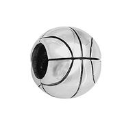 Abalorio de plata de ley 925 para pulsera Pandora (baloncesto)