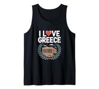 Abalorio de Rama de Olivo del Partenón I Love Greece Camiseta sin Mangas