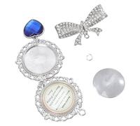 Abalorio de recuerdo de boda, elegante broche de lazo para ramo de novia y ocasiones especiales, joyería fotográfica