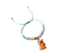 Abalorio de resina artística de capibaras tejido a mano, regalo para jóvenes creadores de tendencias y amantes del arte, bonitos accesorios de animales, talla única, como se describe