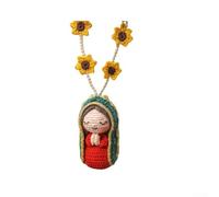 Abalorio de resina de la Virgen María para decoración de salpicadero, símbolo espiritual, adecuado para uso personal del vehículo (modelo A)