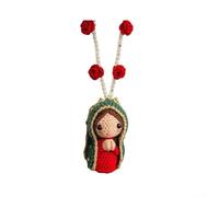 Abalorio de resina hecho a mano con diseño de Virgen María para salpicadero que mejora la fe y la serenidad en el interior del vehículo (modelo D)