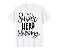 Abalorio de superhéroe durmiendo para pequeños soñadores Camiseta