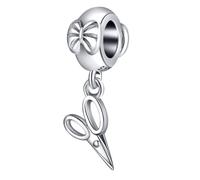Abalorio de tijera de plata de ley 925 para pulsera Pandora (Seissor)