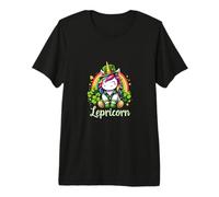 Abalorio de Unicornio Lepricornio del día de San Patricio Camiseta Premium