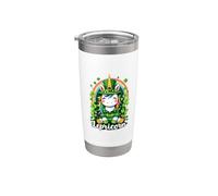 Abalorio de unicornio Lepricornio del día de San Patricio Vaso térmico de acero inoxidable de doble pared