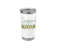 Abalorio elegante para el día de los abuelos viejos Vaso térmico de acero inoxidable de doble pared