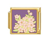 Abalorio italiano para hacer joyas, accesorios para hacer joyas, accesorios temáticos de flores, suministros para joyería de bloque de flores, talla única, como se describe, como se describe