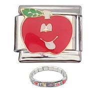 Abalorio italiano para pulsera, pulsera de eslabones de acero inoxidable, dijes para pulseras personalizables, dijes modulares intercambiables para hacer joyas, elegantes dijes italianos para hombres