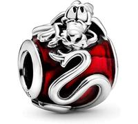 Abalorio Mulan Mushu de plata de ley 925 compatible con abalorios Pandora y muchas otras pulseras del Reino Unido.