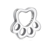 Abalorio original de plata de ley 925 para pulsera y collar Pandora para mujer, keineKeine Größe verfügbar, Plata de ley, Circonita cúbica sintética