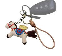 Abalorio para bolso de caballo, decoración navideña de buena suerte 2026, colgante de caballo chino, llavero para mujeres, hombres, esposa, familia, amigos, bolso de mano, mochila, viaje diario