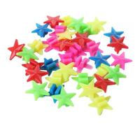 Abalorio para radios de bicicleta - Colorido Glow Star para radios de | Cuentas de radios de estrella de PP, accesorios brillantes para ruedas de bicicleta, 36 piezas para montar por la noche