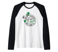 Abalorio para Sombrero de trébol de San Kiss Me I'm A Saint Camiseta Manga Raglan