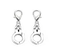 Abalorio propio ~ Abalorio de plata para esposas, tirador de cremallera, perfecto para collares, pulseras, llaveros y pendientes, 2cm, Zinc, No es una piedra preciosa