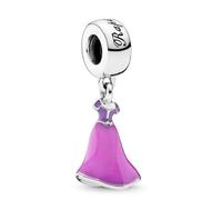 Abalorio Rapunzel de plata de ley 925 compatible con abalorios Pandora y muchas otras pulseras del Reino Unido., Metal