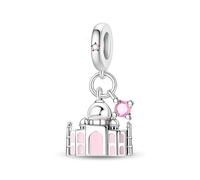 Abalorio Taj Mahal India de plata 925 compatible con abalorios Pandora, Trollbeads, Chamilia, Biagi y muchas otras pulseras del Reino Unido.