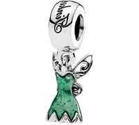 Abalorio Vestido de la Princesa de Disney para Pulseras PANDORA Collar Pulsera Europea Charm para Mujer Niña (CAMPANILLA)