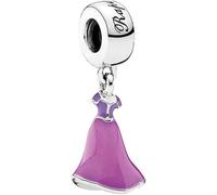 Abalorio Vestido de la Princesa de Disney para Pulseras PANDORA Collar Pulsera Europea Charm para Mujer Niña (RAPUNZEL)