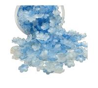 Abalorios acrílicos cilíndricos, Tapas de cuentas flores acrílicas y espaciadoras Multicolor 500/1000 piezas for joyería DIY(Blue,1000pcs)