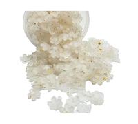 Abalorios acrílicos cilíndricos, Tapas de cuentas flores acrílicas y espaciadoras Multicolor 500/1000 piezas for joyería DIY(White,500pcs)