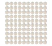 Abalorios artesanales de concha - Conchas naturales redondas de 5,1 Cm, Moneda de doble agujero, Fabricación de joyas de bricolaje | Conjunto de 100 decoraciones de conchas para campanillas eólicas