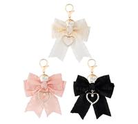 Abalorios De Mariposa De 3 Piezas, Llavero De Cinta Plisada, Cole De Bolso De Moda, Decoraciones Diarias, Amigos.