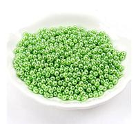 Abalorios de perlas acrílicas sueltos, Paquete de 500 cuentas perla imitación redondas 4 mm multicolor for hacer joyas(7)