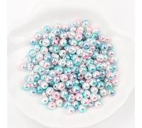Abalorios de perlas acrílicas sueltos, Paquete de 500 cuentas perla imitación redondas 4 mm multicolor for hacer joyas(105)