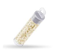 Abalorios Miyuki Delica, tamaño 8 Tubo de 6,8 g. Color crema opaco