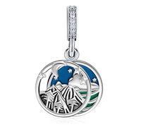 Abalorios Montaña Plata de Ley 925 Charms Regalo de Graduación Pandora Compatible con Pulsera Collar Para Mujer Niña