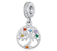 Abalorios Pandora Charm árbol de la vida 925 Plata Esterlina Pulsera Colgante Joyería Familia Bead Regalos para Mujeres Chica