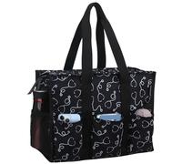 ABAMERICA Nurse Bags for Work Nursing Bag Multiple Pockets Waterproof Organizing Zip Top Clinical Bag for Nursing Students
