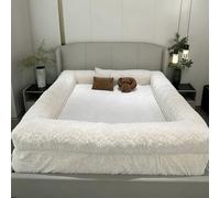 Ábana Bajera con Bordes, Alternativa de Protector de Cama, Bordes Acolchados para Sueño Profundo, Sábana con Relleno Extraíble y Lavable, Forro Polar,75x54x14