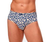 Abanderado - 080 Slip Hombre Cerrado Pack de 3 Unidades Color: Surt Azul Geo Talla: 60