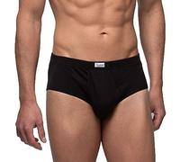 Abanderado - 527 Pack de 2 Slip Hombre Algodon con Apertura Color: Negro Talla: EG