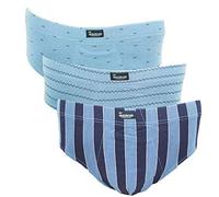 Abanderado AS00080, Slip para Hombre, Multicolor (Estampado Azules 1kh), L (Tamaño del Fabricante:EG/56)(Pack de 3)…
