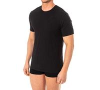 Abanderado Camiseta Interior Corta X-Temp, Hombre, Negro, XXL