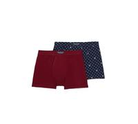 Abanderado Bóxer Abierto Ocean Moda mpks, Grana Logo Azul, 48 (Pack de 2) para Hombre