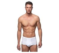 Abanderado Braslip abierto clásico canalé Hombre x1, Blanco, 52