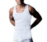 Abanderado Pack de camisetas de tirantes Clásico Algodón 100% Hombre x2 , Blanco, XXL