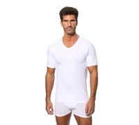 Abanderado Camiseta de Manga Corta Cuello Pico con tecnología termorreguladora Regul'activ Hombre x1, Blanco, L