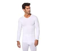 Abanderado Camiseta de manga larga cuello redondo Térmico Termaltech Hombre x1, Blanco, XXL