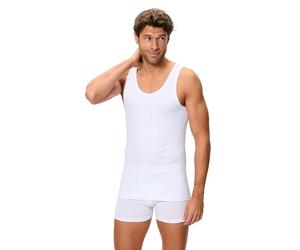 Abanderado Camiseta de tirantes línea Original Algodón 100% Hombre x1 | Camiseta cuello redondo, clásica para hombre, suave, lisa, tejido canalé