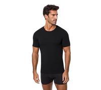 Abanderado Camiseta de Manga Corta Cuello Redondo con tecnología termorreguladora Regul'activ Hombre x1, Negro, M