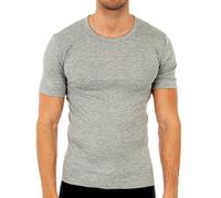 ABANDERADO 0000806- Camiseta Manga Corta Cuello Redondo Termal Efecto Calor De Fibra De Invierno, Gris, 2XL / 60