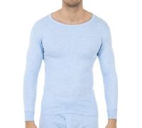Abanderado Camiseta Termal Manga Larga Cuello Redondo de Fibra acrílica térmica, Azul (Celeste 009), Small (Tamaño del Fabricante:S/44) para Hombre